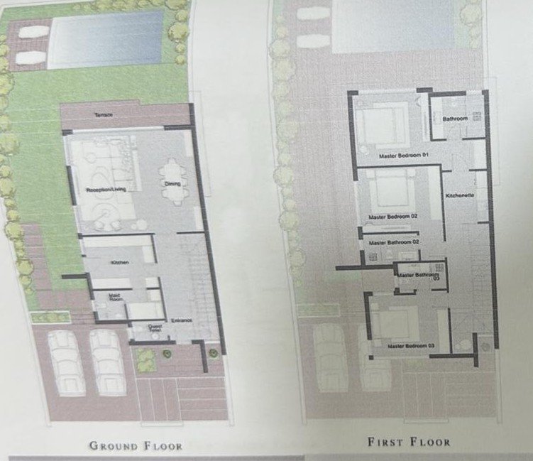 Floor plan for villa at PX