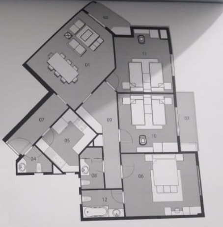 Floor plan for apartment at IL Mondo