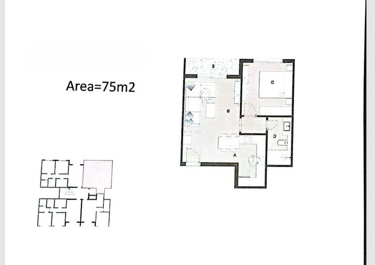 Floor plan for apartment at Blanks
