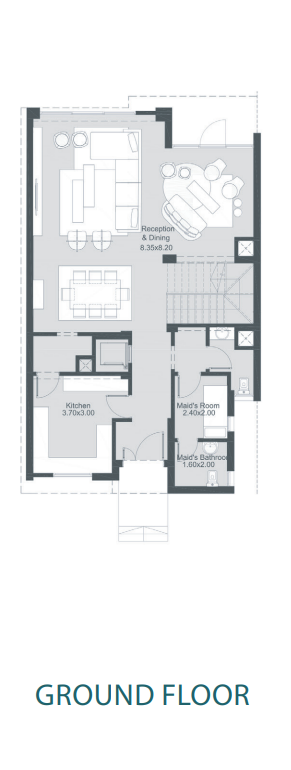 Floor plan for townhouse at The RIDGE Villas