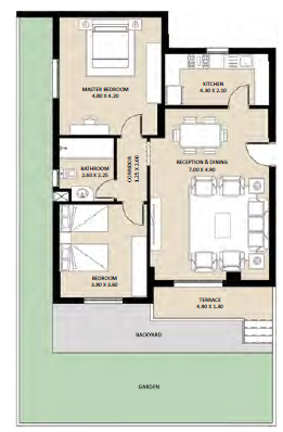 Floor plan for apartment at Jayd
