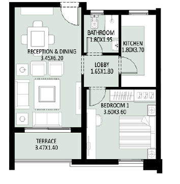 Floor plan for apartment at Jayd