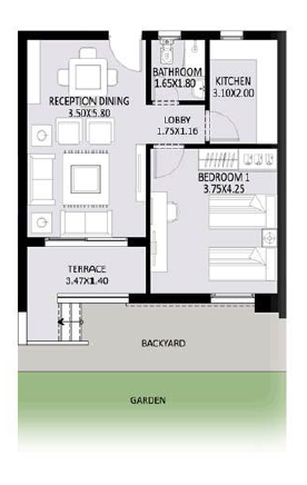 Floor plan for apartment at Jayd