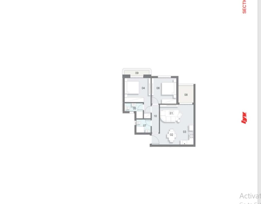 Floor plan for chalet at Lyv Caesar - Ras El Hekma