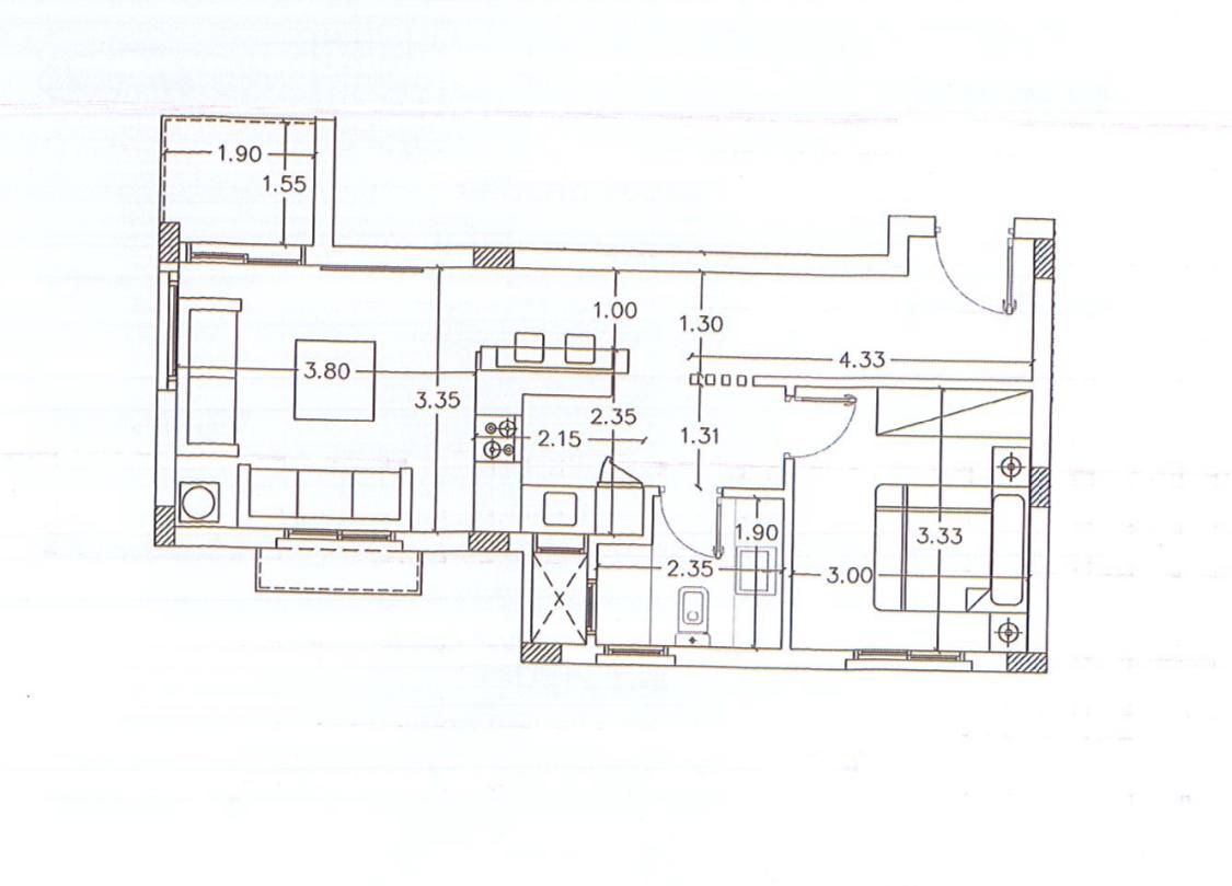 Floor plan for chalet at The Groove