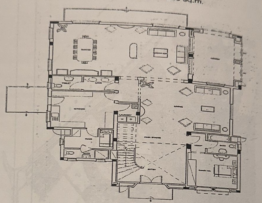 Floor plan for villa at Hyde Park