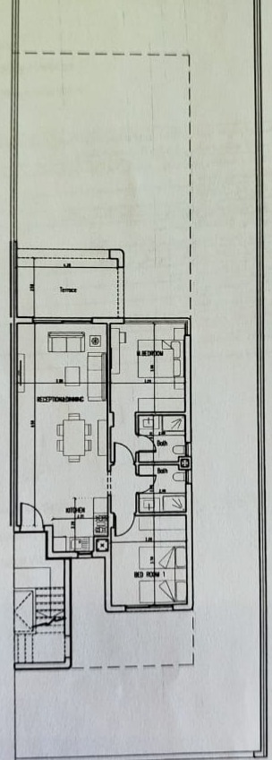 Floor plan for chalet at Hacienda West