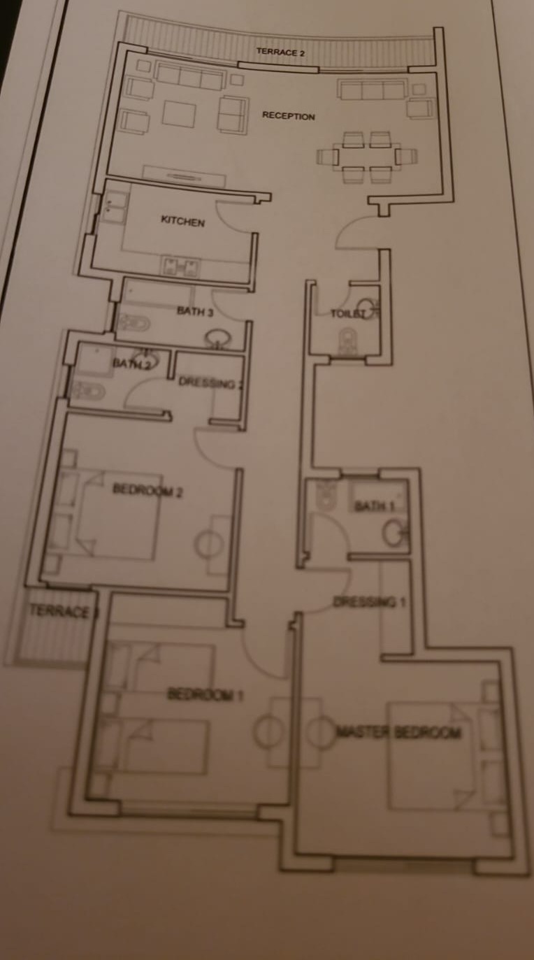 Floor plan for apartment at Taj City