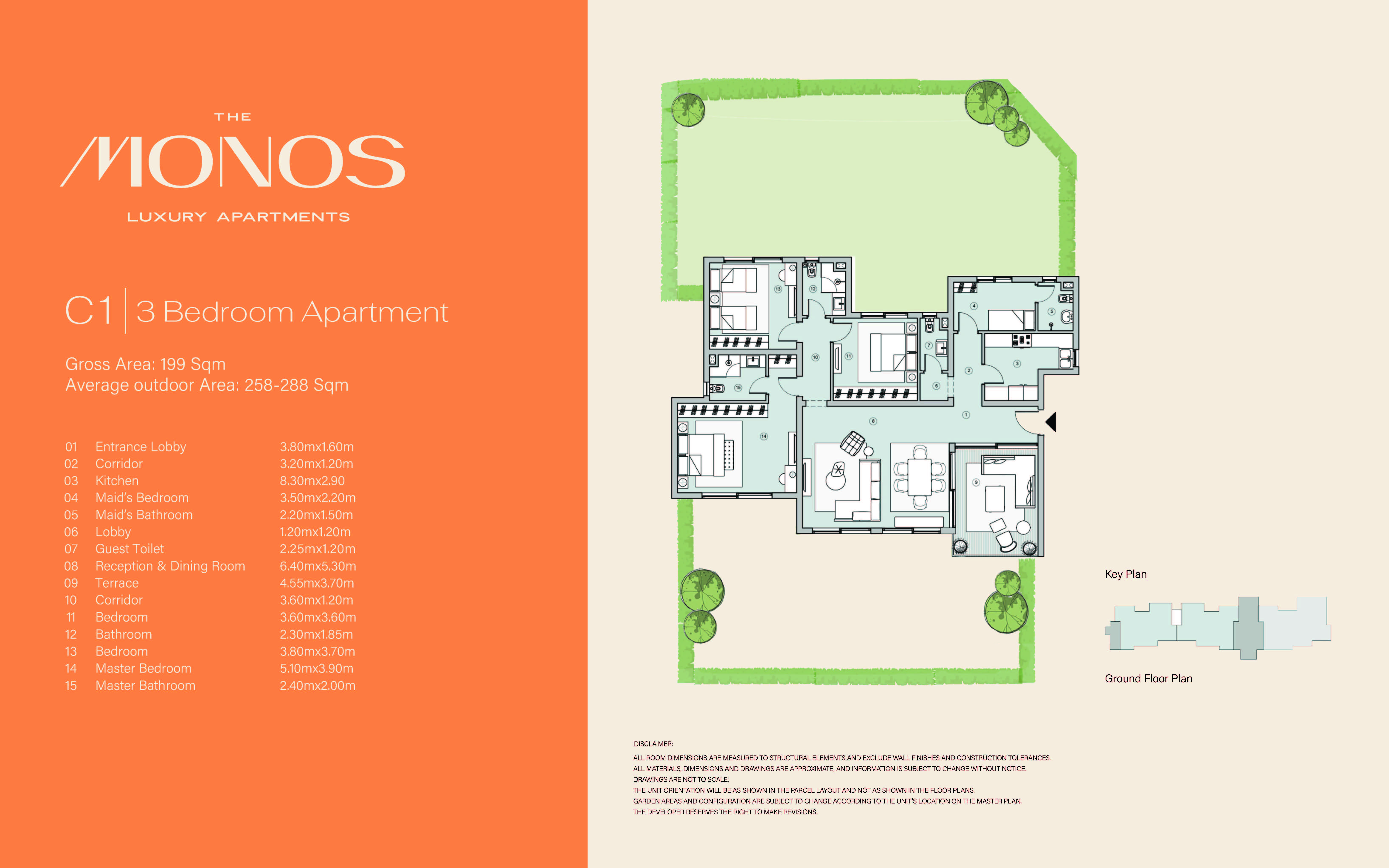 Floor plan for apartment at Swan Lake West