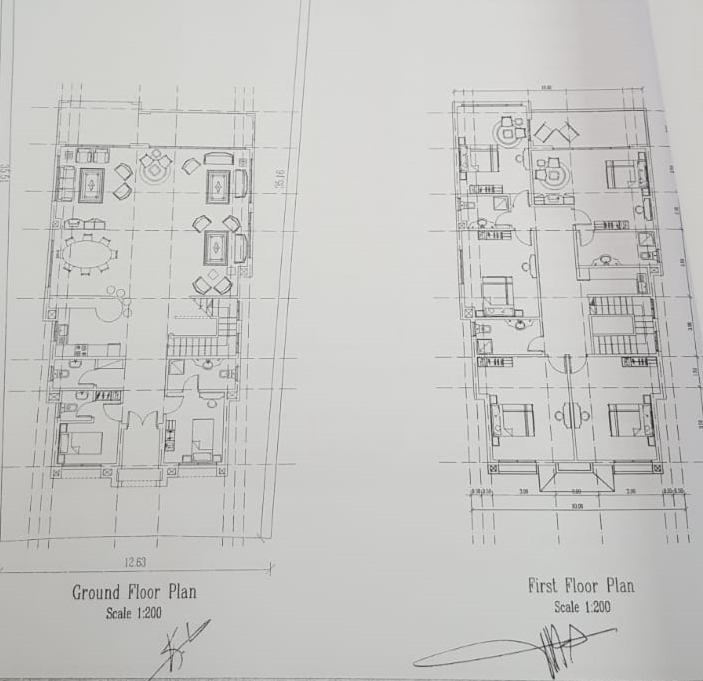 Floor plan for villa at Telal Sokhna