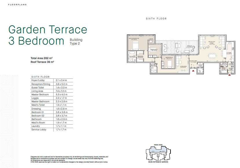 Floor plan for  at Taj Tower