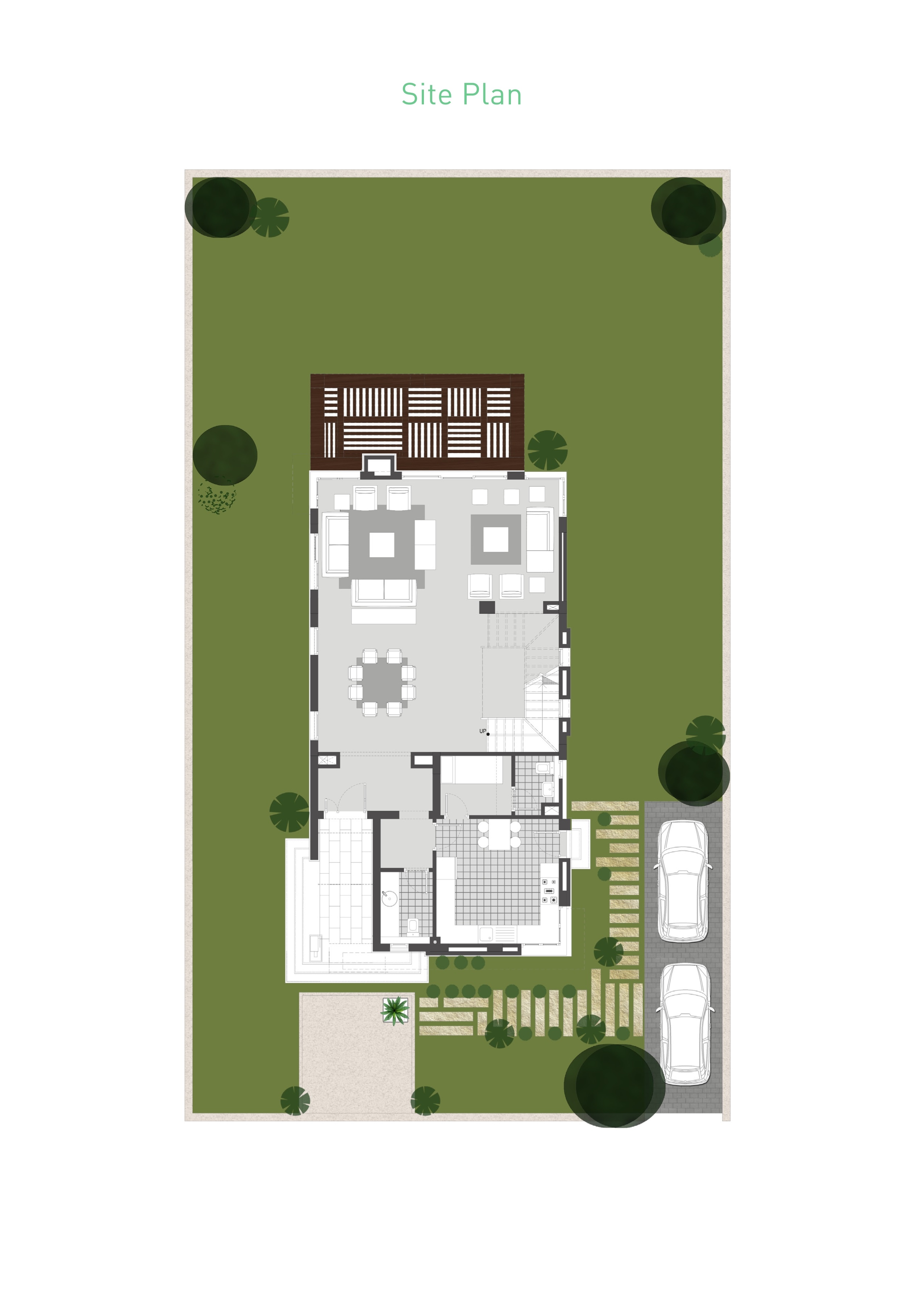 Floor plan for villa at Villette