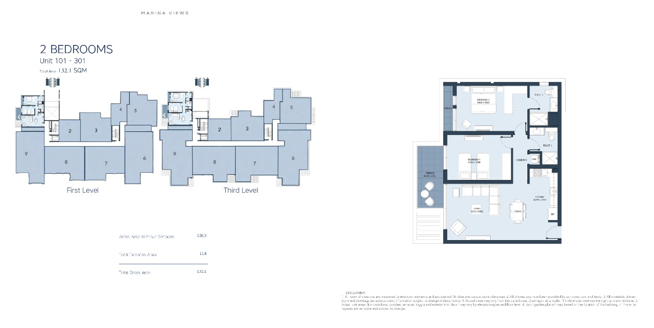 Floor plan for apartment at Marassi