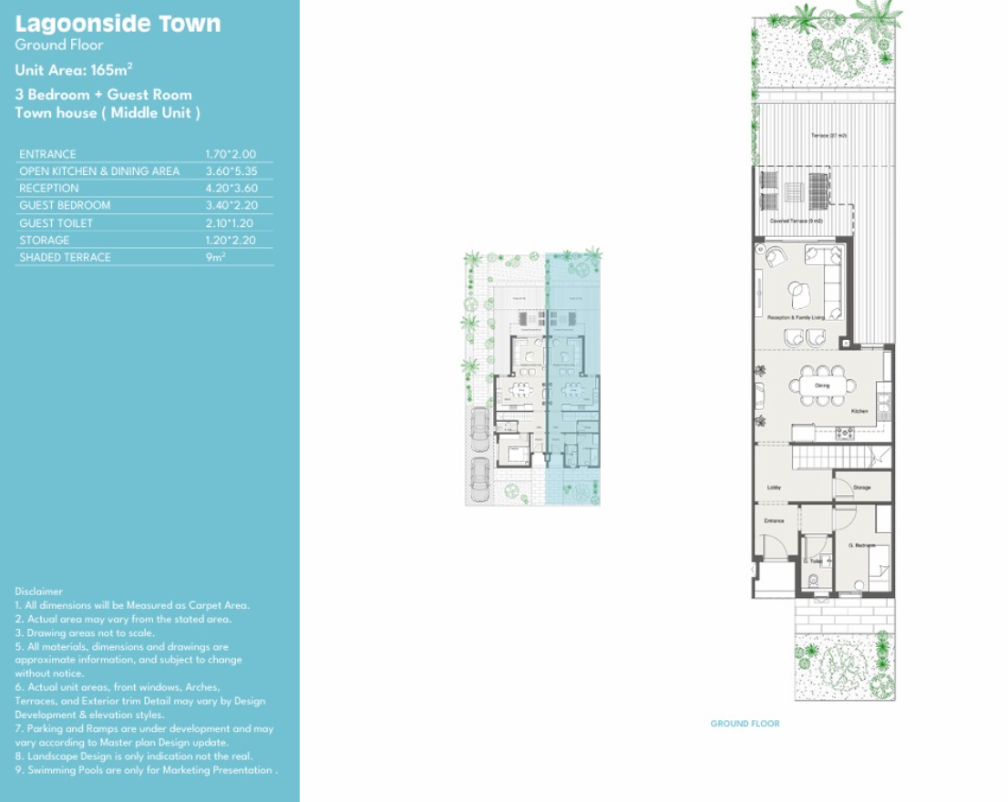 Floor plan for townhouse at Summer