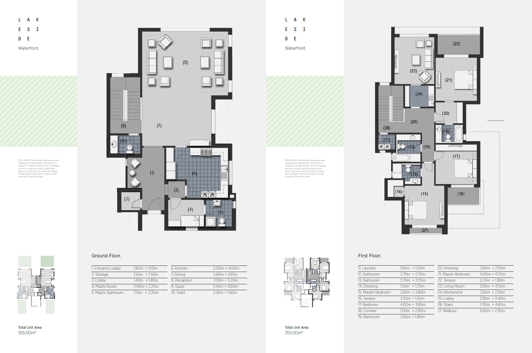 Floor plan for duplex at New Giza