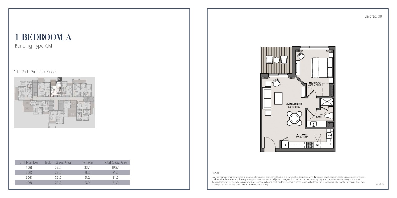 Floor plan for apartment at Marassi
