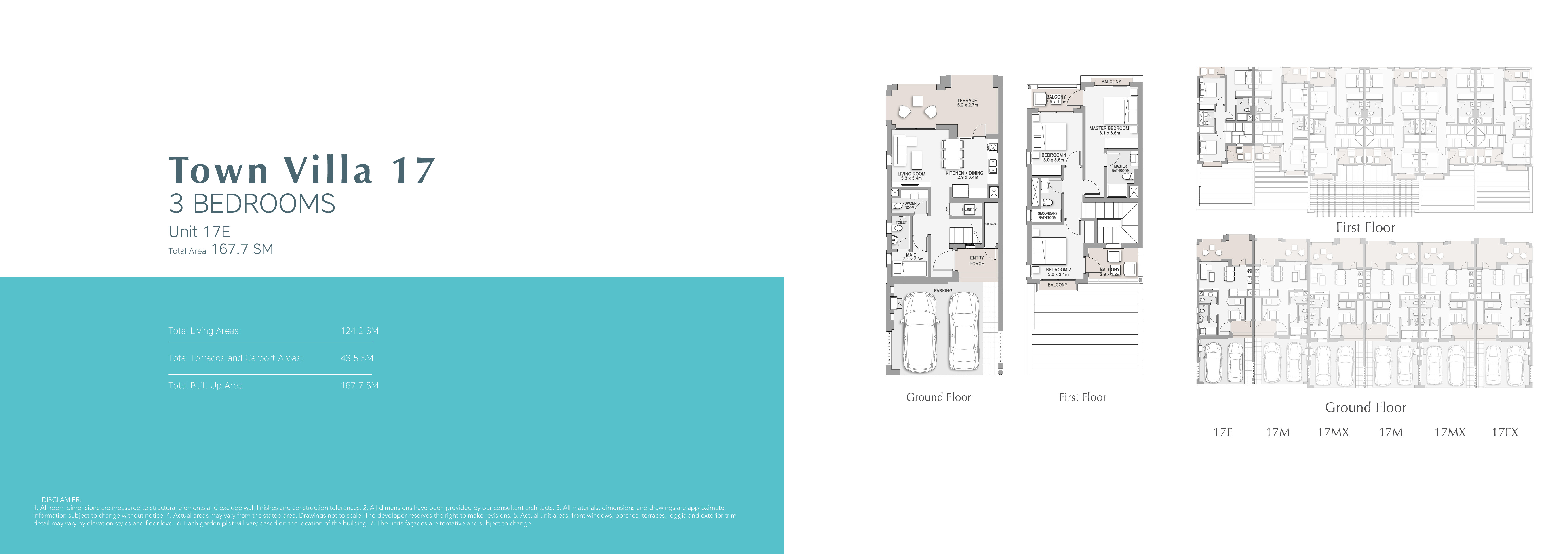Floor plan for townhouse at Marassi