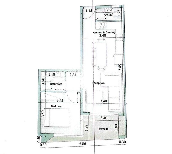 Floor plan for chalet at Il Monte Galala