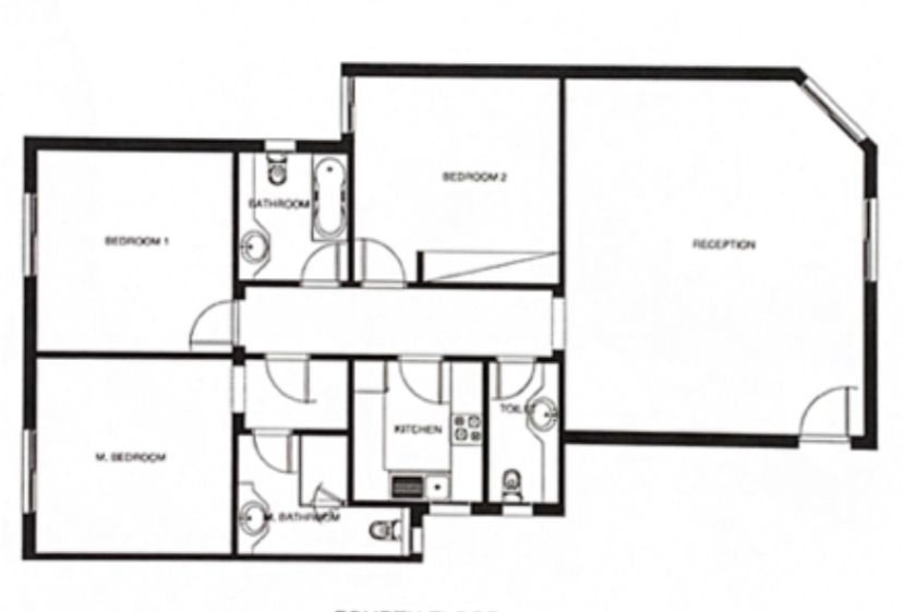 Floor plan for apartment at Mountain View ICity New Cairo
