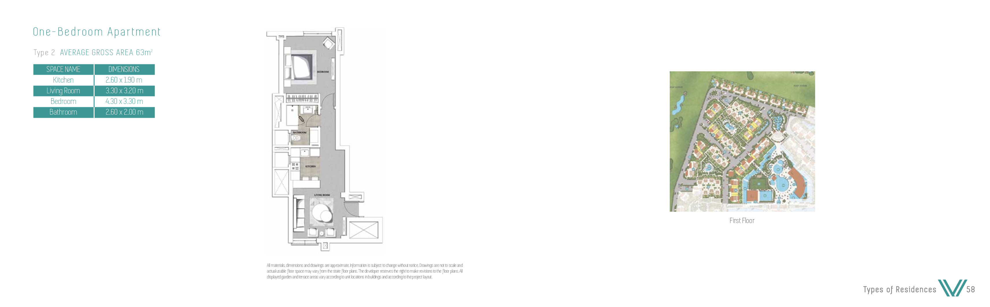 Floor plan for apartment at Veranda  Sahl Hasheesh