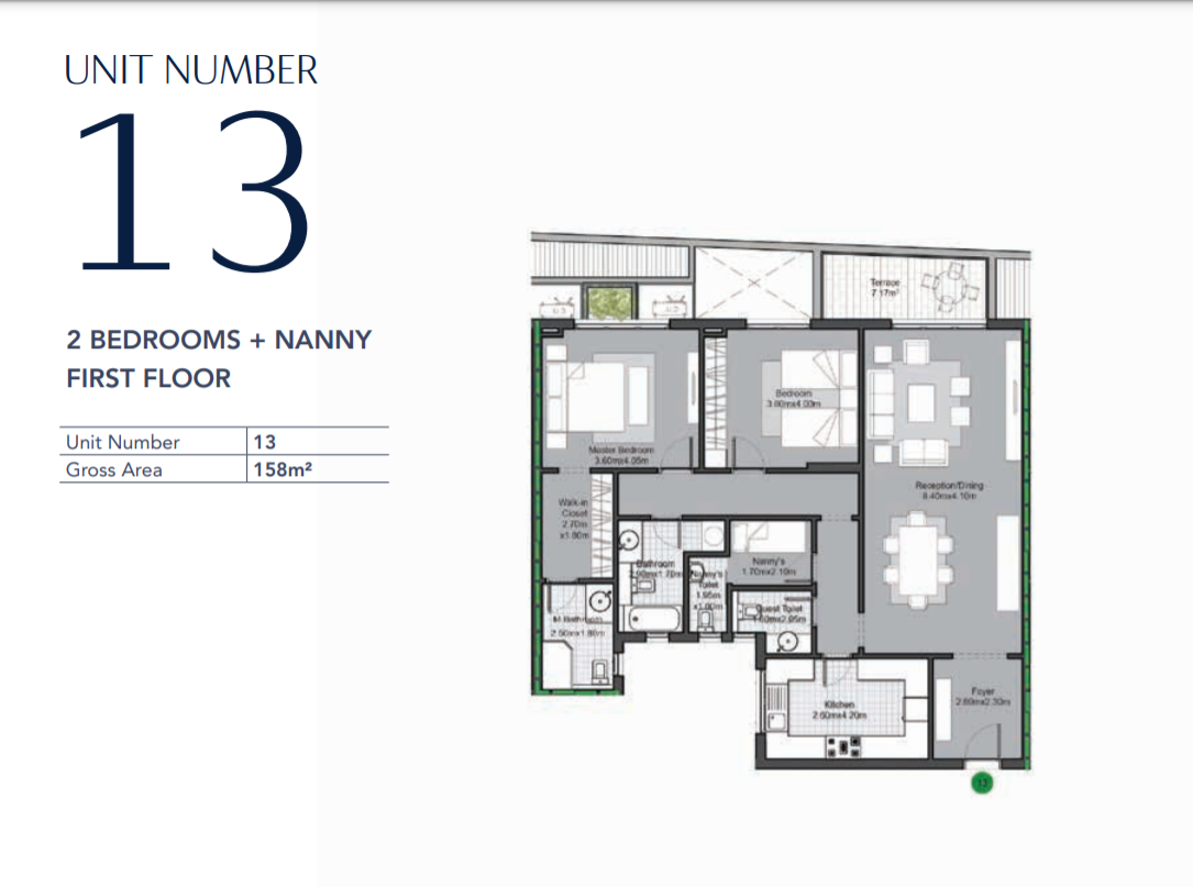 Floor plan for apartment at V Residences By Villette