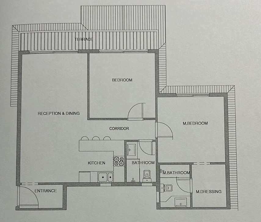 Floor plan for apartment at Aliva Mountain View Mostakbal City