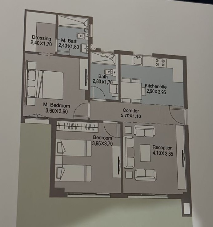 Floor plan for apartment at Talda
