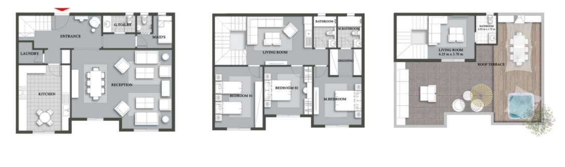 Floor plan for duplex at Mountain View iCity October