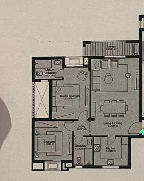 Floor plan for apartment at O West Orascom