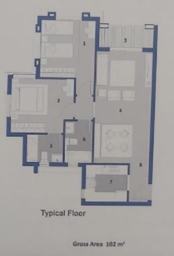 Floor plan for apartment at Nyoum October