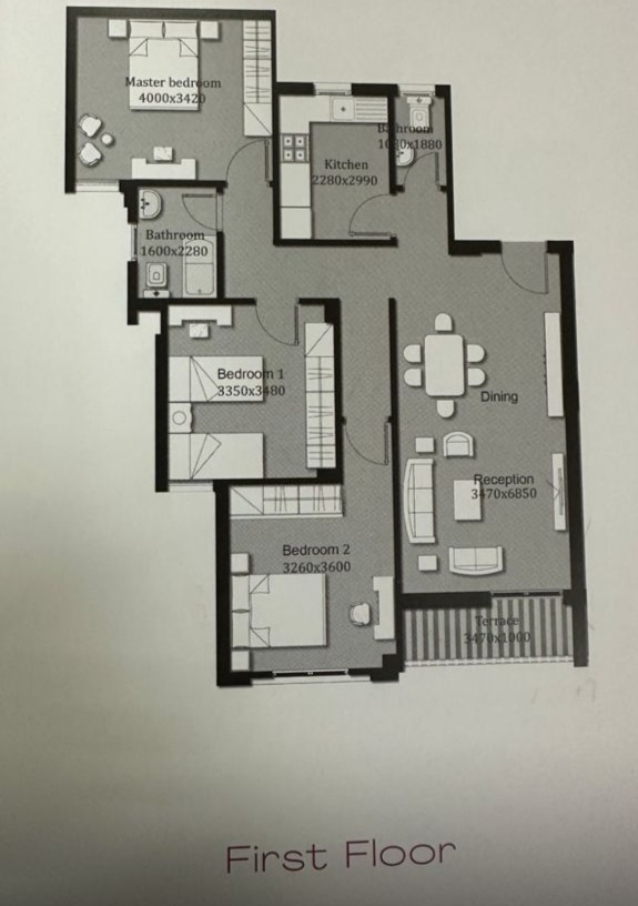 Floor plan for apartment at Ashgar City