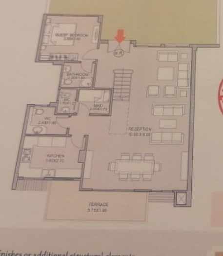 Floor plan for villa at Taj City