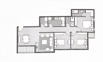 Floor plan for apartment at Dejoya Residence