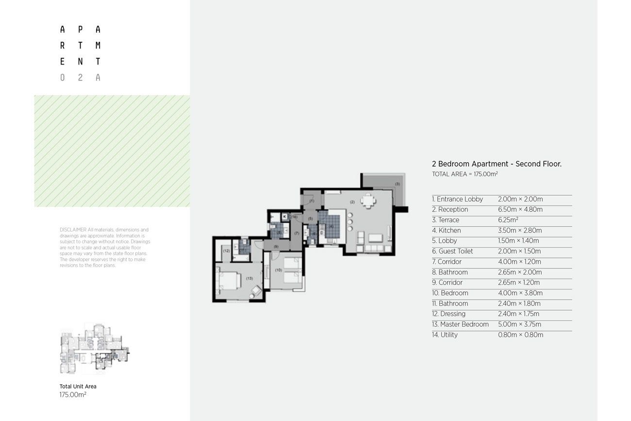 Floor plan for apartment at New Giza