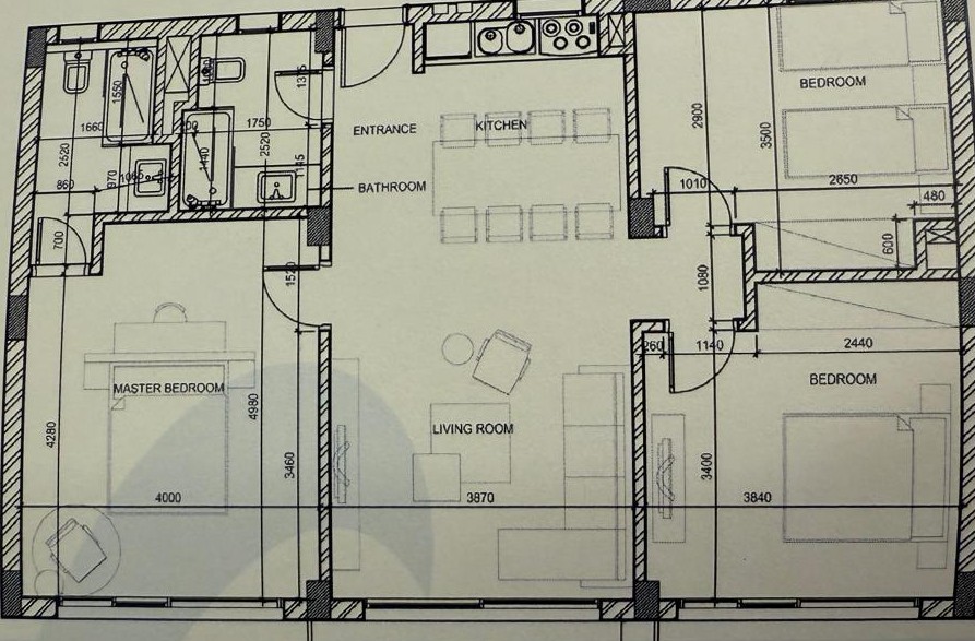 Floor plan for chalet at Il Monte Galala