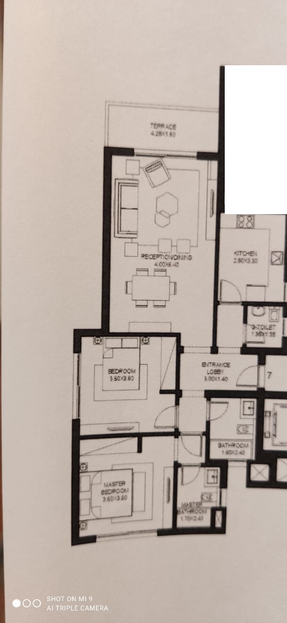 Floor plan for apartment at O West Orascom