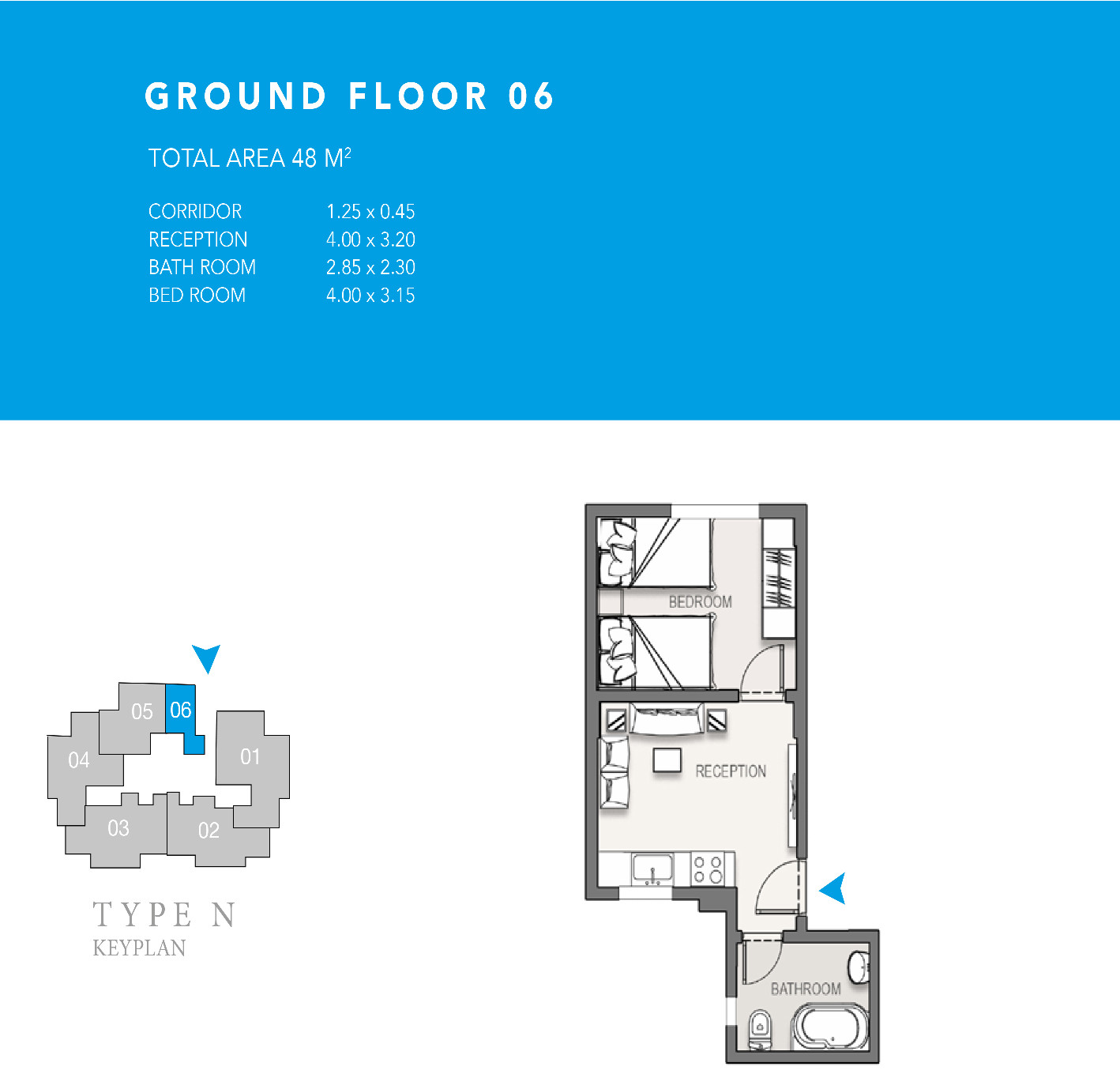 Floor plan for apartment at Pukka l