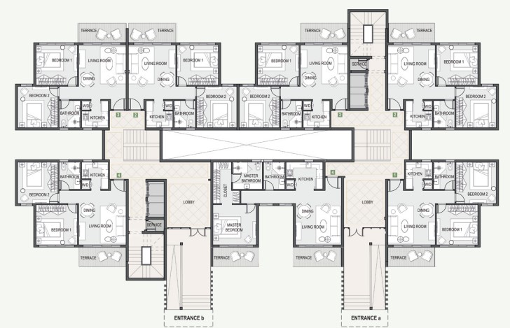 Floor plan for apartment at Privado