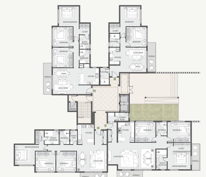 Floor plan for apartment at Privado