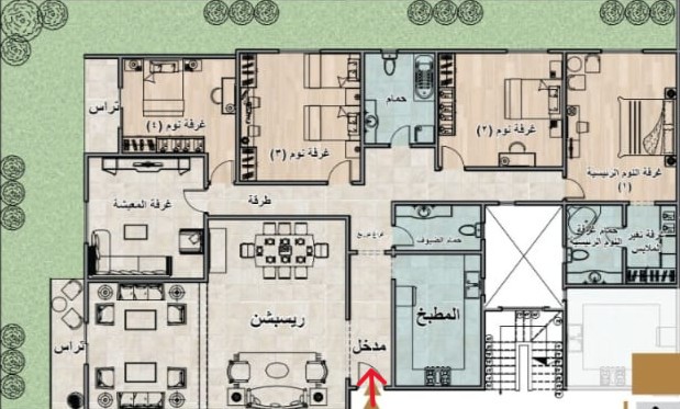 Floor plan for apartment at Rock Eden