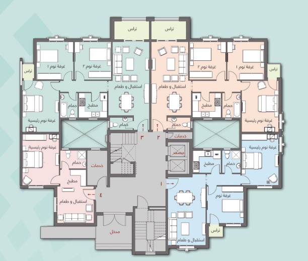 Floor plan for apartment at Celia
