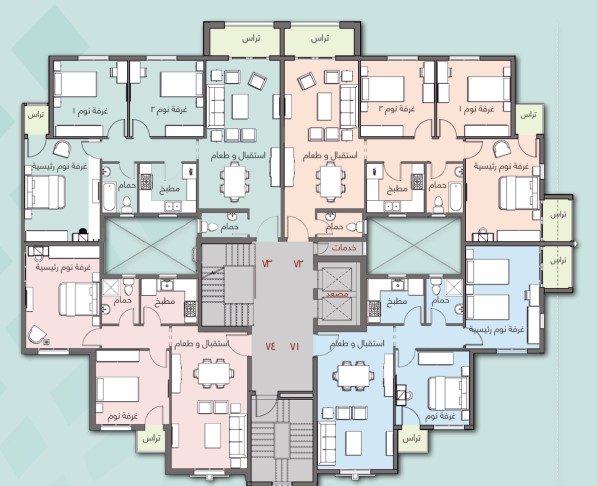 Floor plan for apartment at Celia