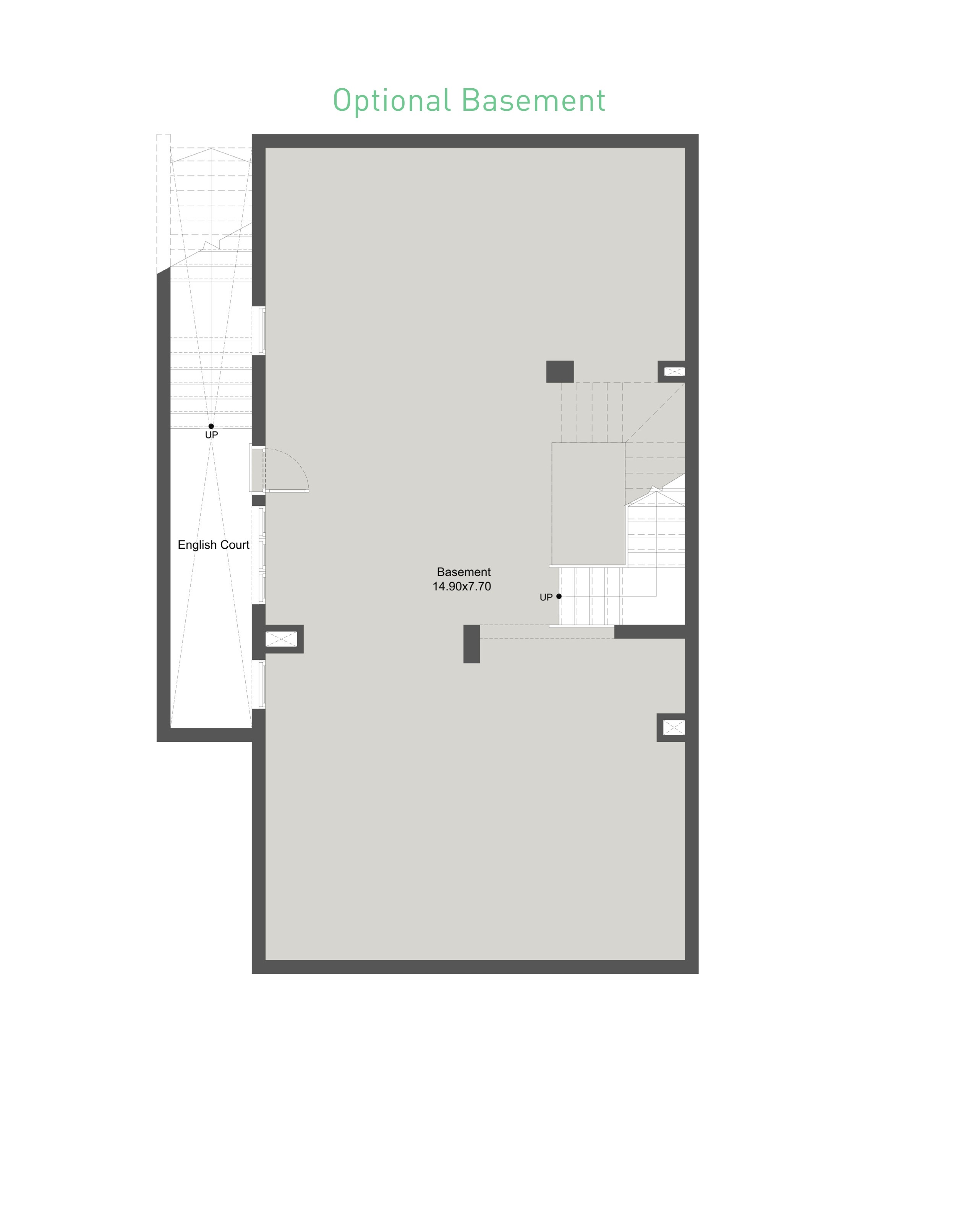 Floor plan for villa at Villette