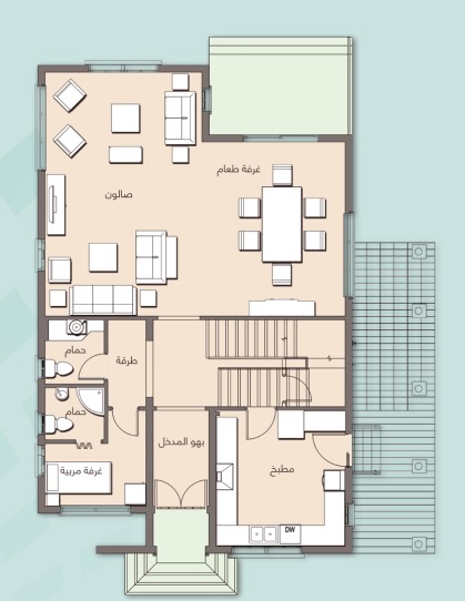 Floor plan for villa at Celia