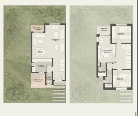 Floor plan for villa at Taj City