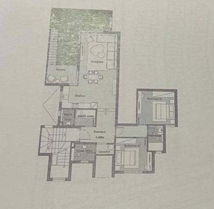 Floor plan for duplex at Hills of One