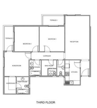 Floor plan for apartment at Mountain View ICity New Cairo