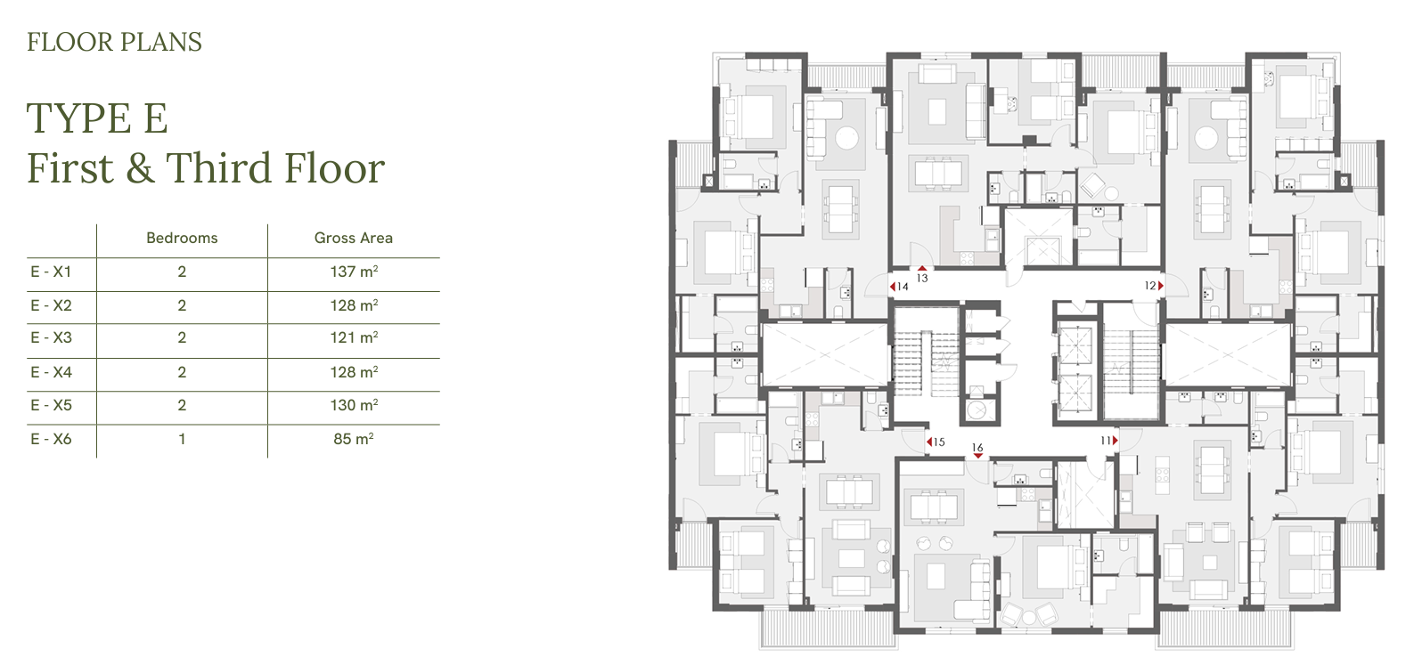 Floor plan for apartment at One33-Phase One