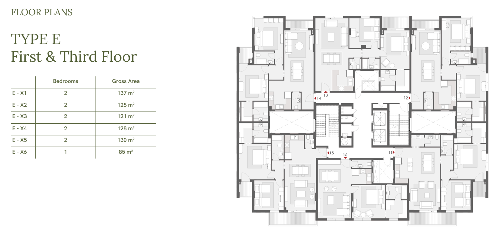 Floor plan for apartment at One33-Phase One