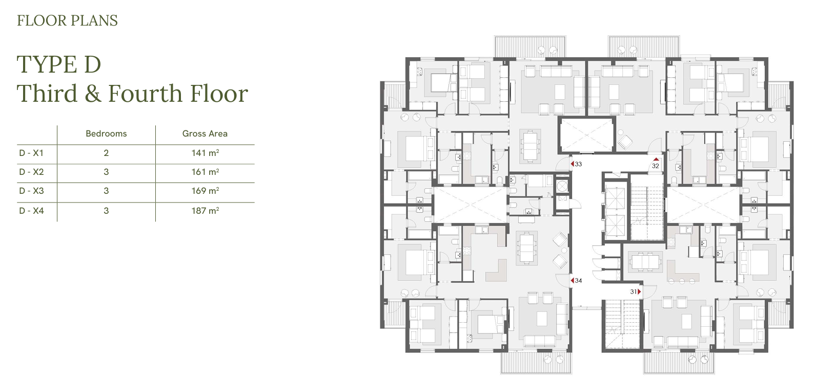 Floor plan for penthouse at One33-Phase One